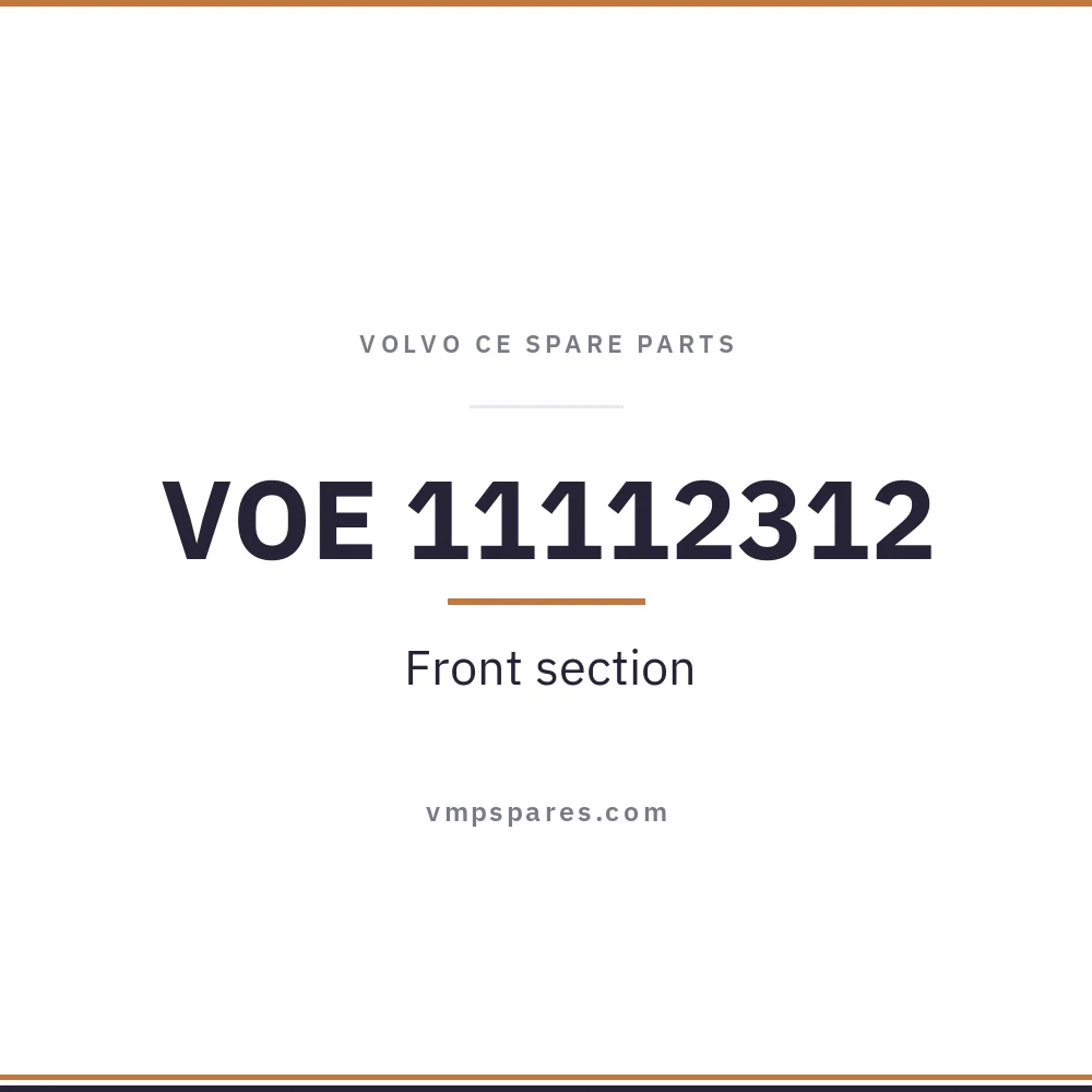VOE 11112312 – Front section
