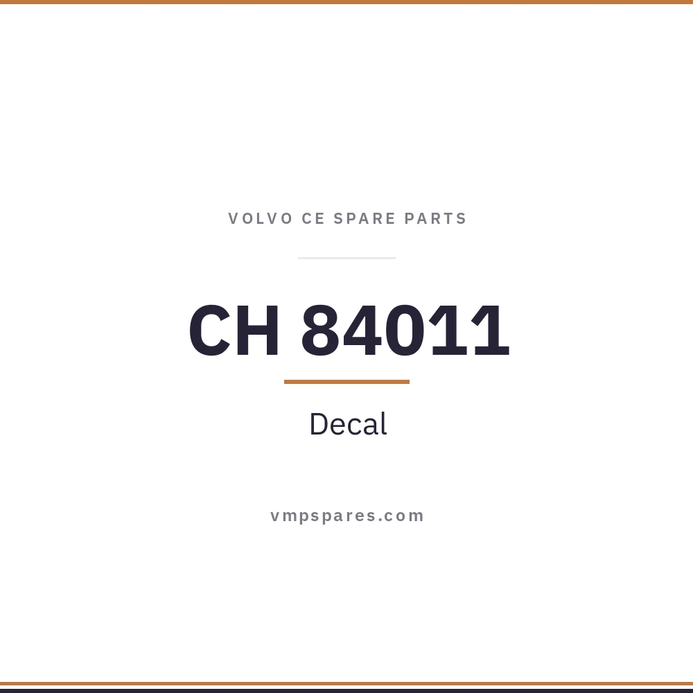 CH 84011 – Decal