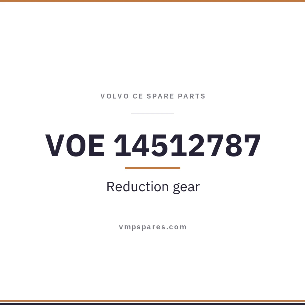 VOE 14512787 – Reduction gear