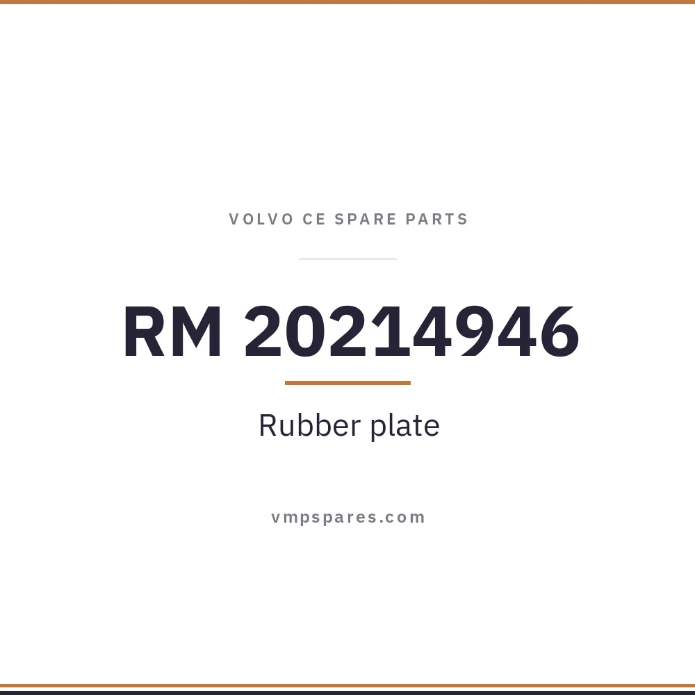 RM 20214946 – Rubber plate