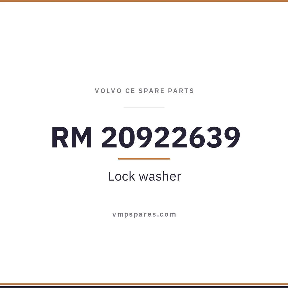 RM 20922639 – Lock washer
