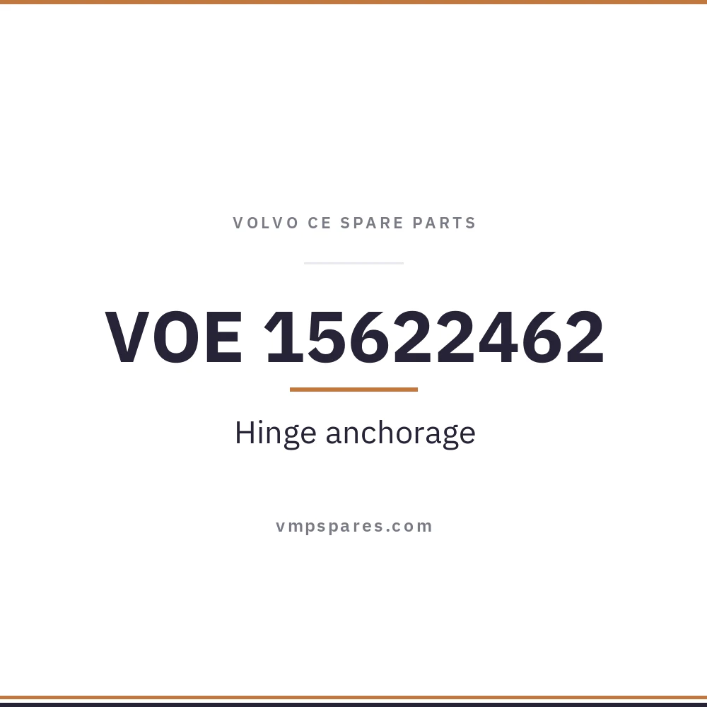 VOE 15622462 – Hinge anchorage