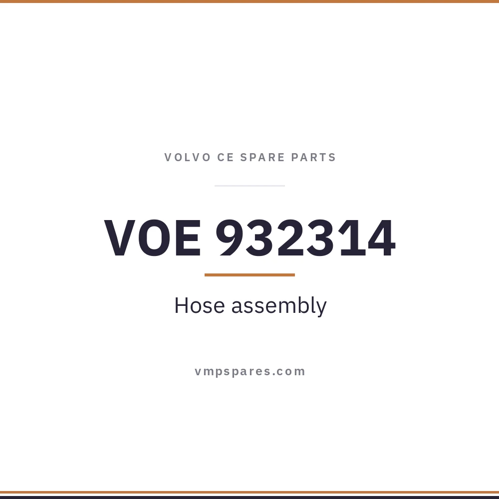 VOE 932314 – Hose assembly