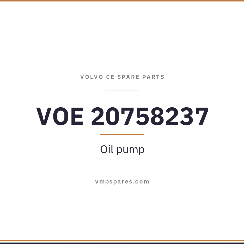 VOE 20758237 – Oil pump