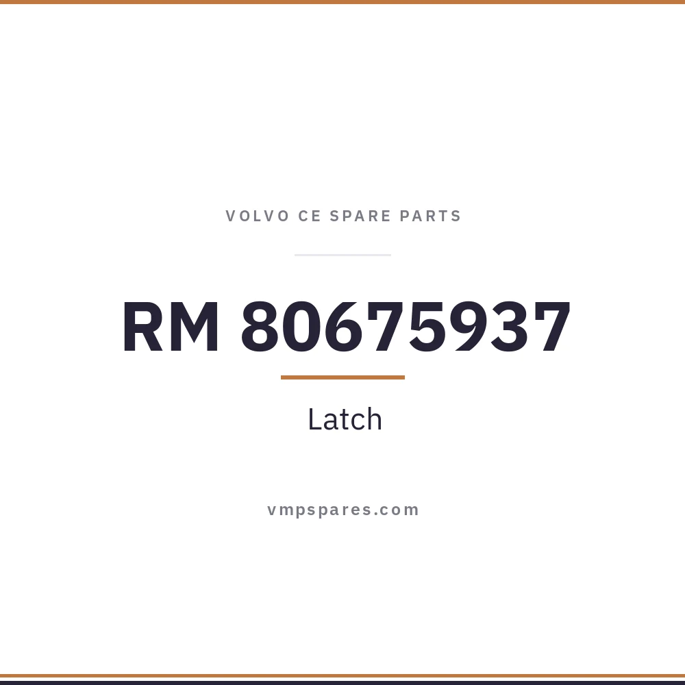RM 80675937 – Latch