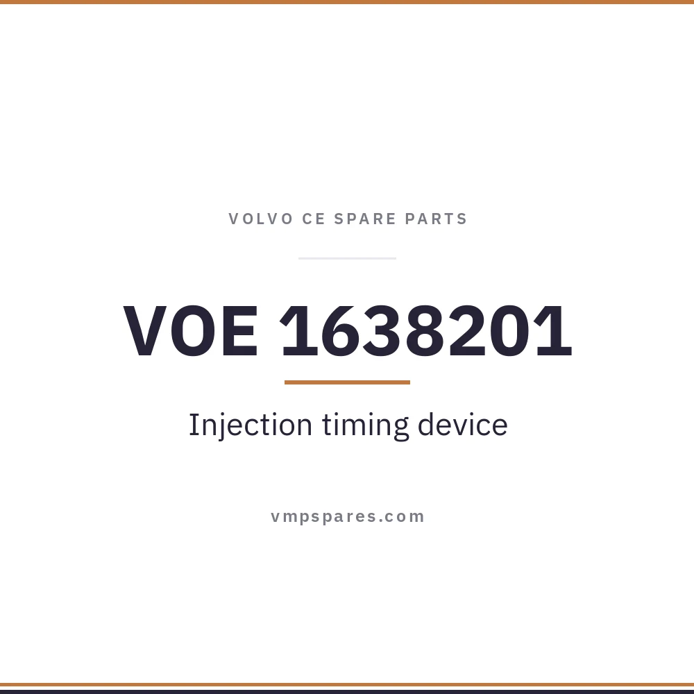 VOE 1638201 – Injection timing device