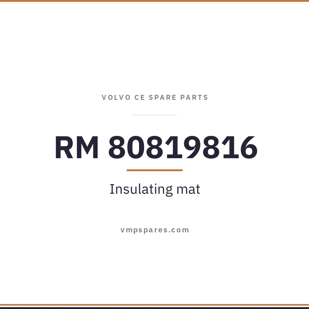 RM 80819816 – Insulating mat