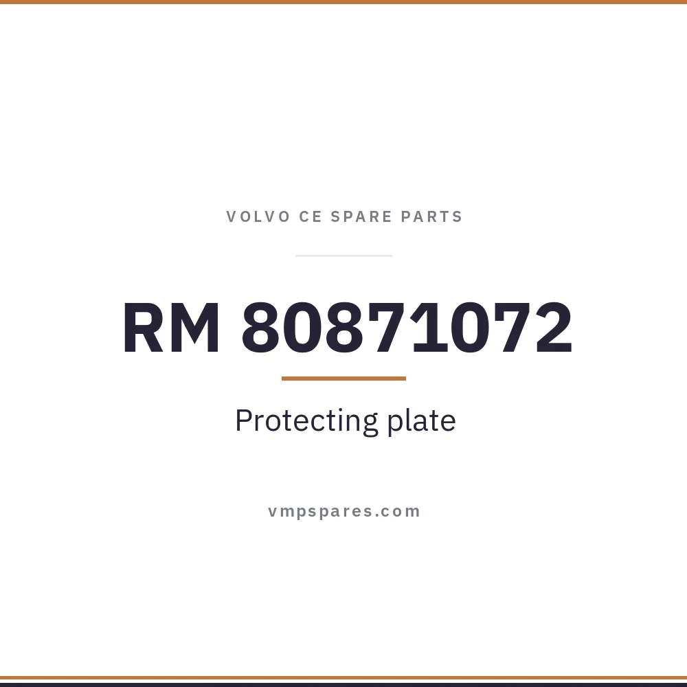 RM 80871072 – Protecting plate