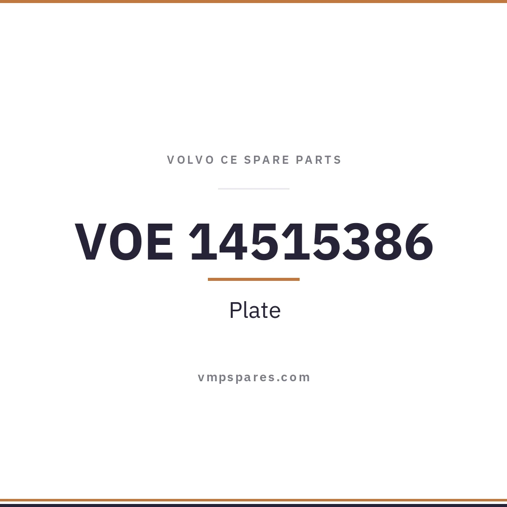 VOE 14515386 – Plate