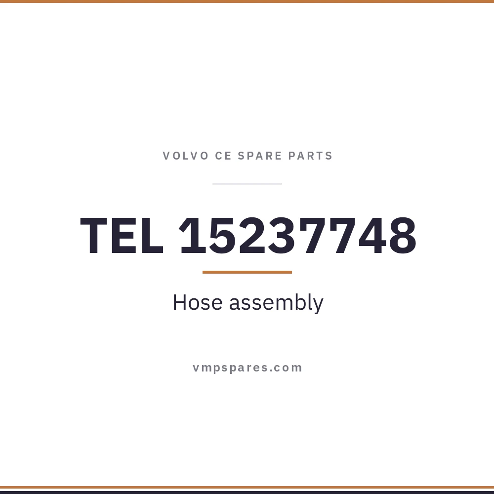 TEL 15237748 – Hose assembly