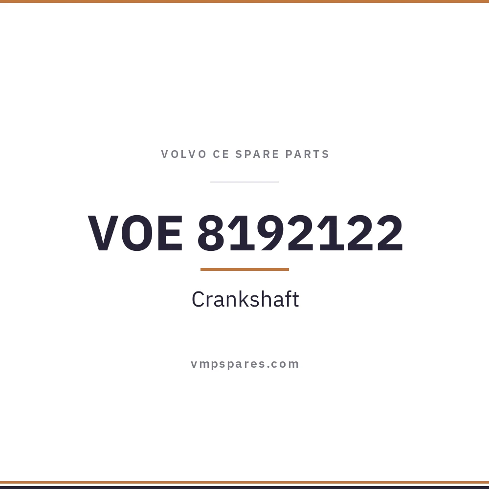VOE 8192122 – Crankshaft