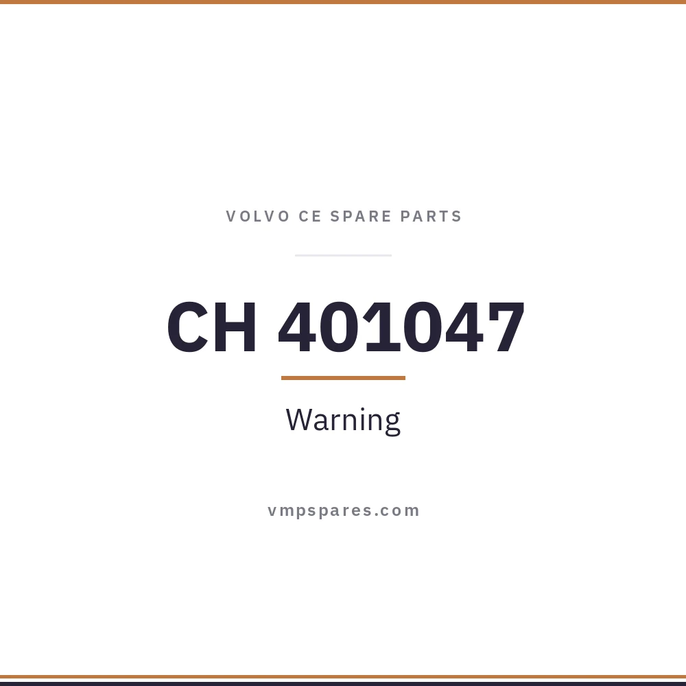 CH 401047 – Warning