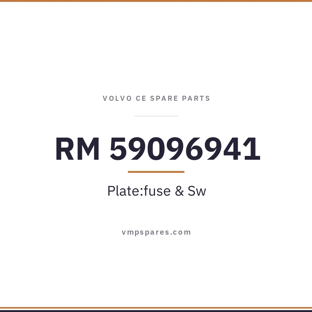 RM 59096941 – Plate:fuse & Sw