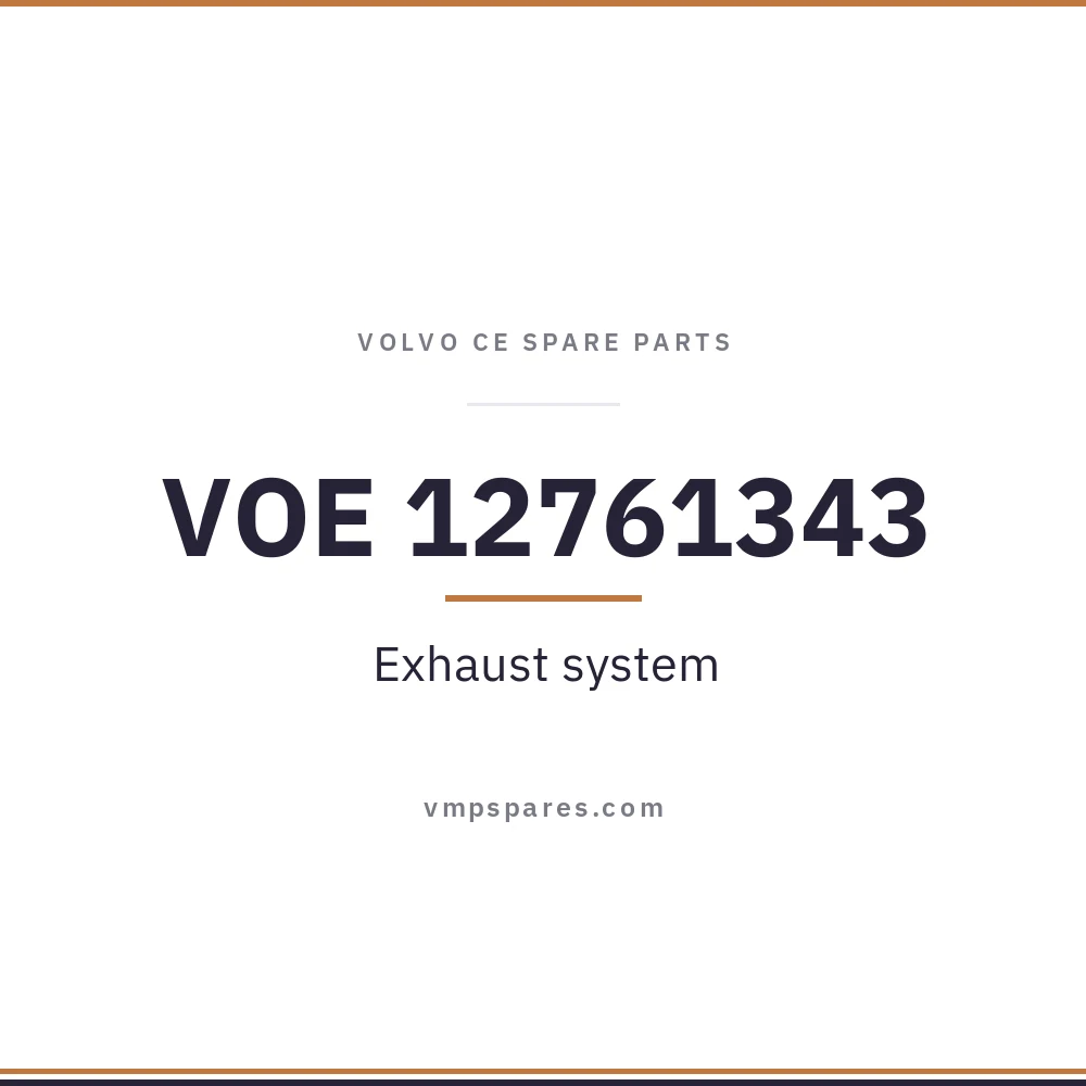 VOE 12761343 – Exhaust system