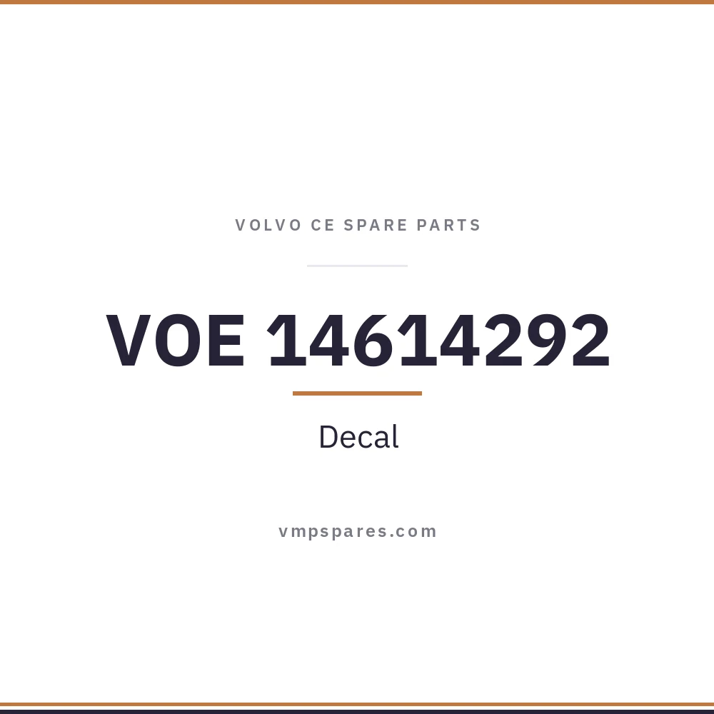 VOE 14614292 – Decal