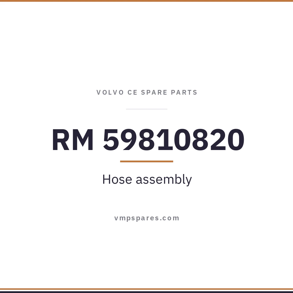 RM 59810820 – Hose assembly