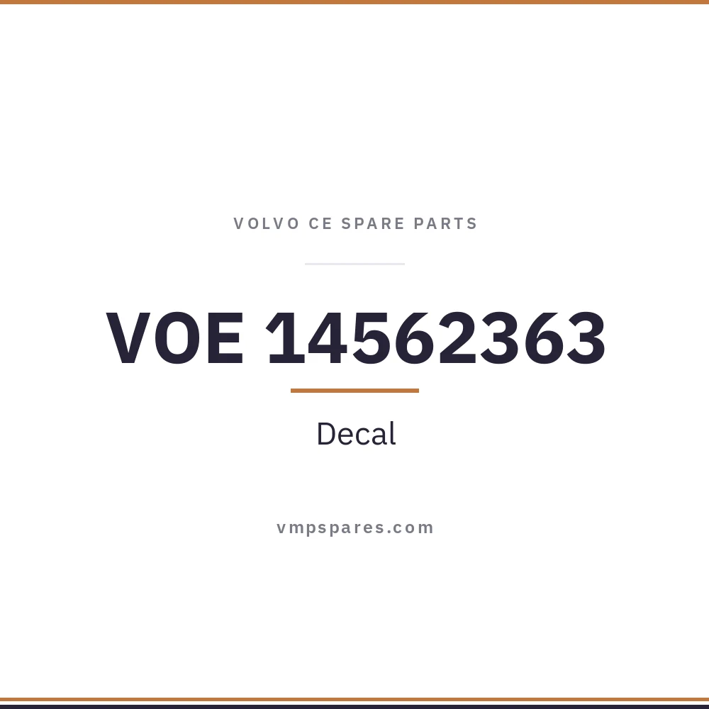 VOE 14562363 – Decal