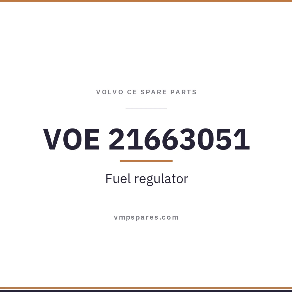 VOE 21663051 – Fuel regulator