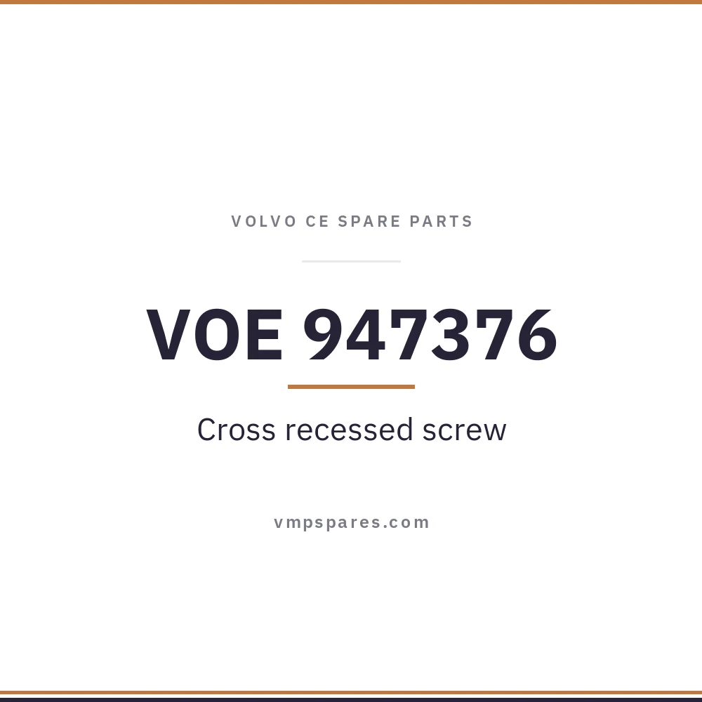 VOE 947376 – Cross recessed screw
