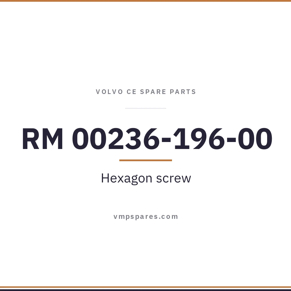 RM 00236-196-00 – Hexagon screw