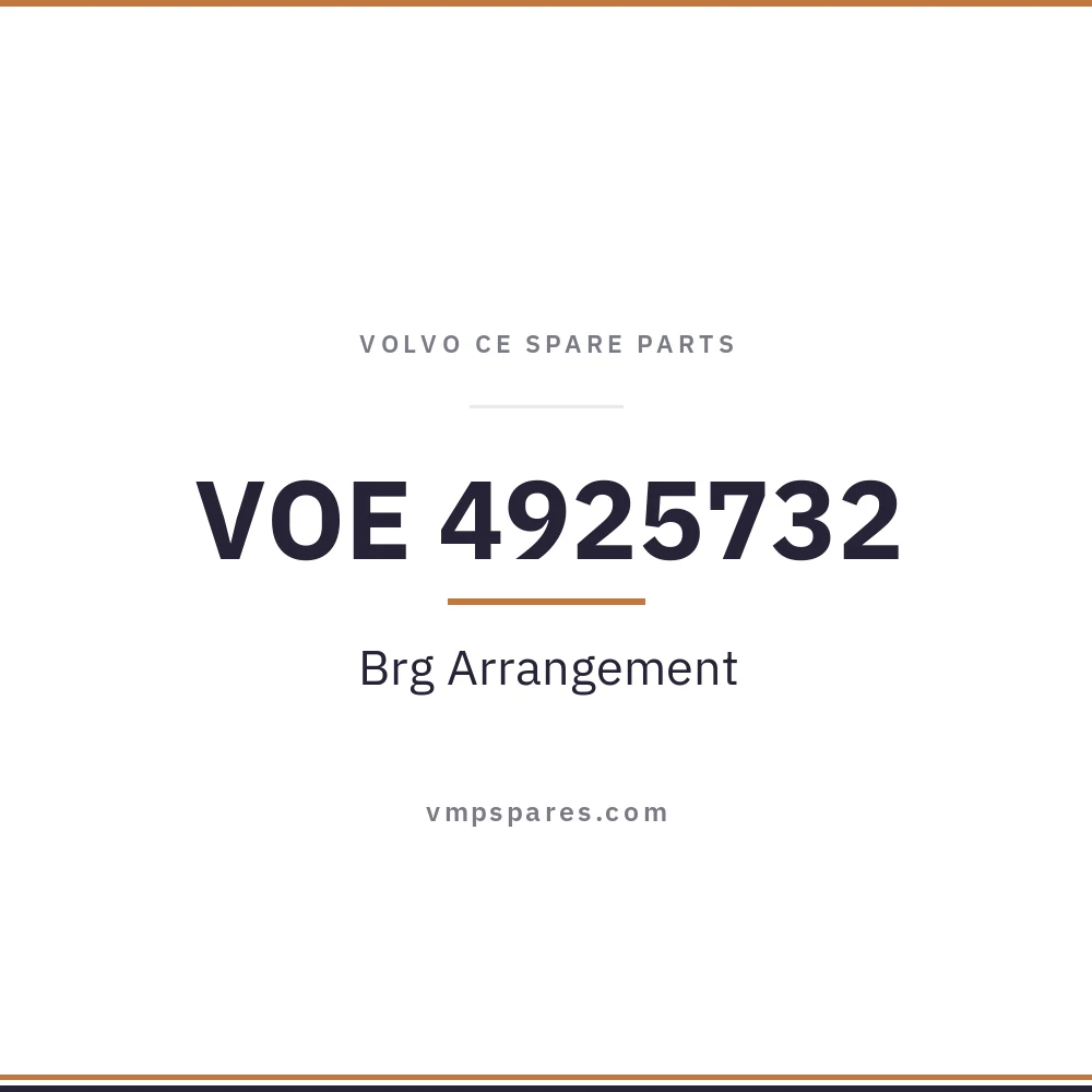 VOE 4925732 – Brg Arrangement