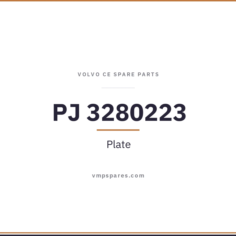 PJ 3280223 – Plate