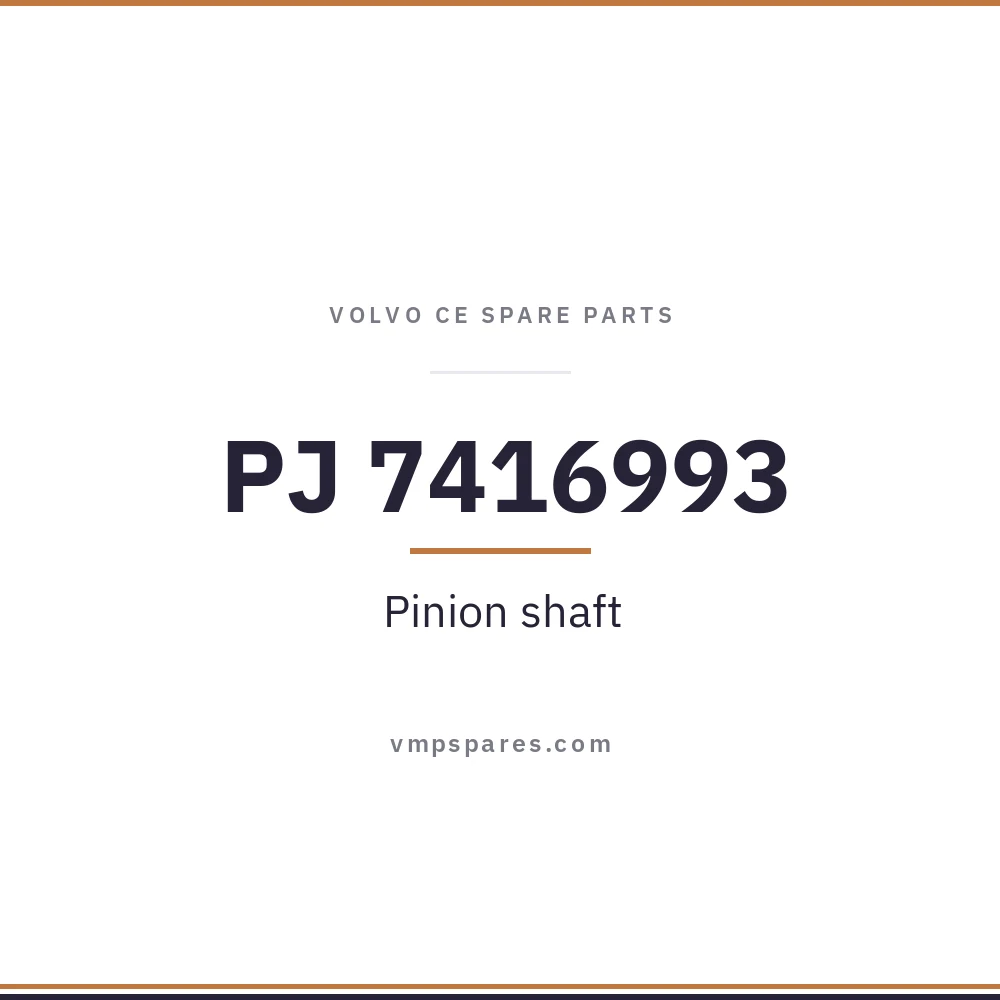 PJ 7416993 – Pinion shaft