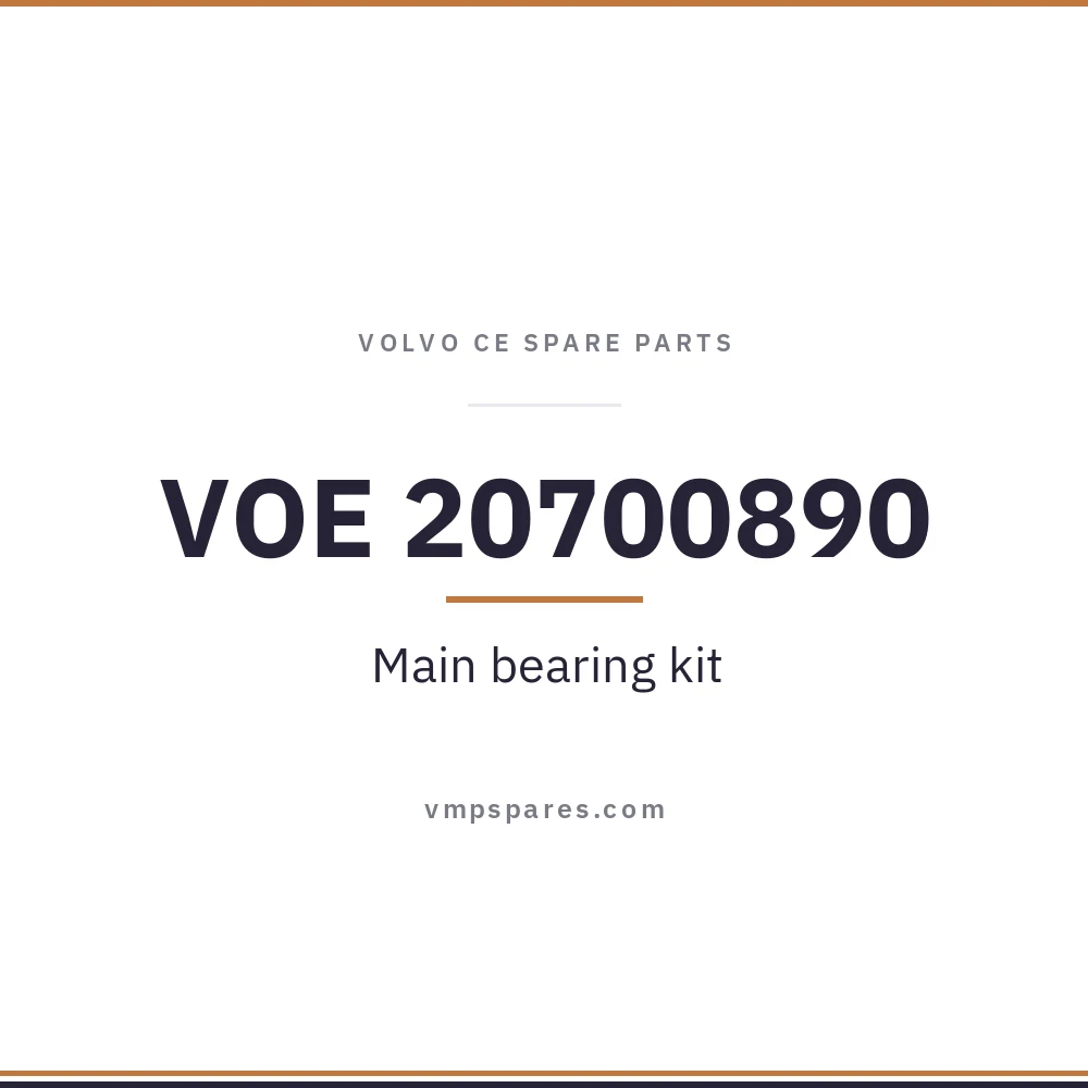 VOE 20700890 – Main bearing kit