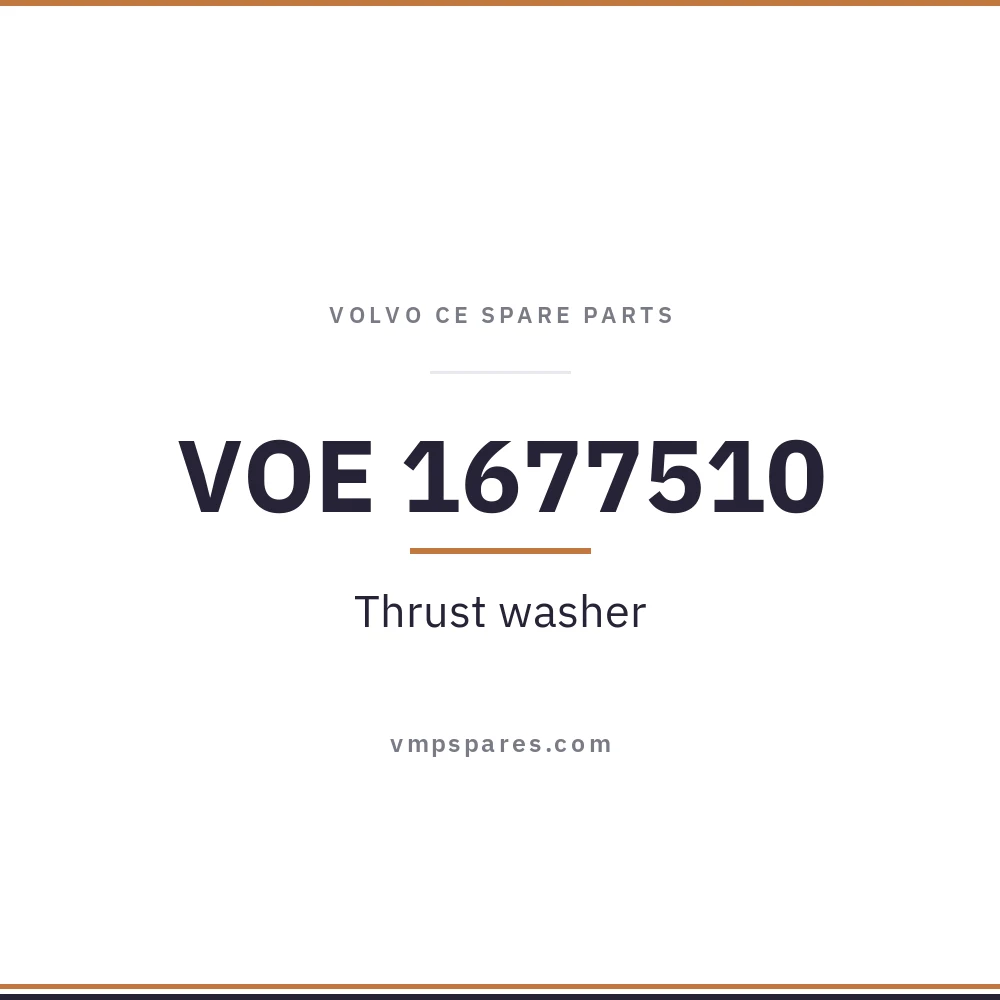 VOE 1677510 – Thrust washer
