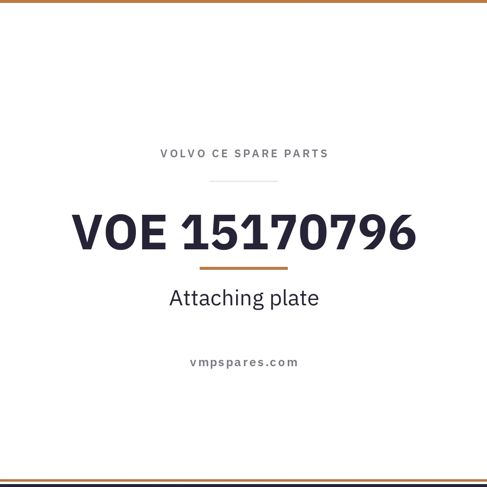 VOE 15170796 – Attaching plate