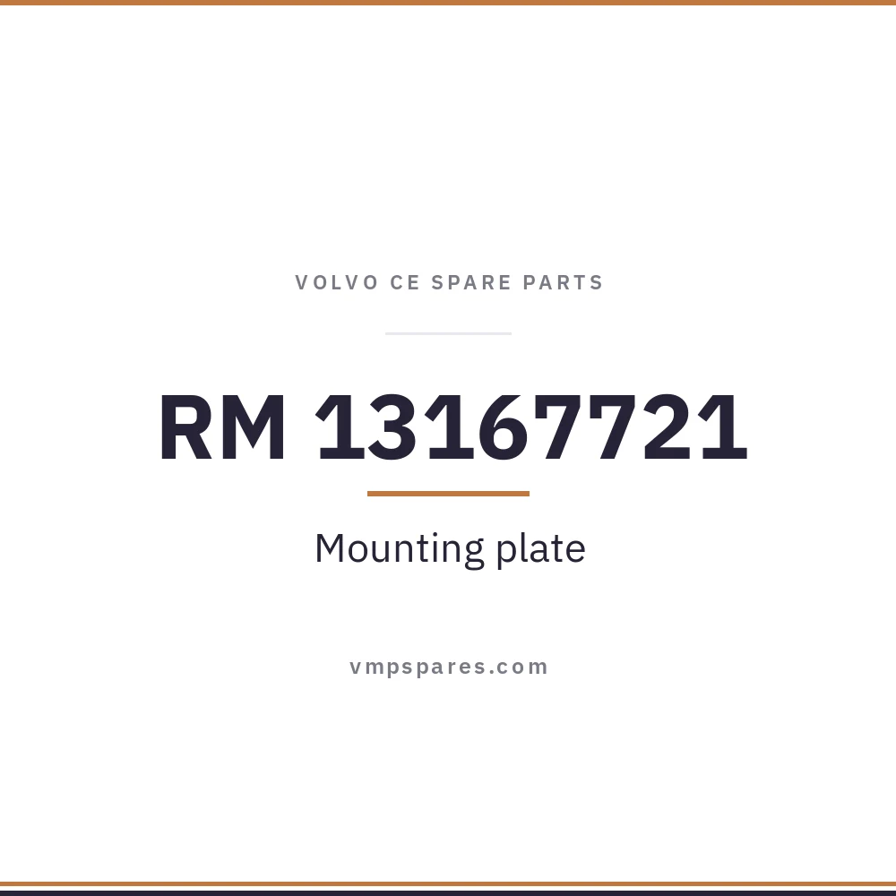 RM 13167721 – Mounting plate