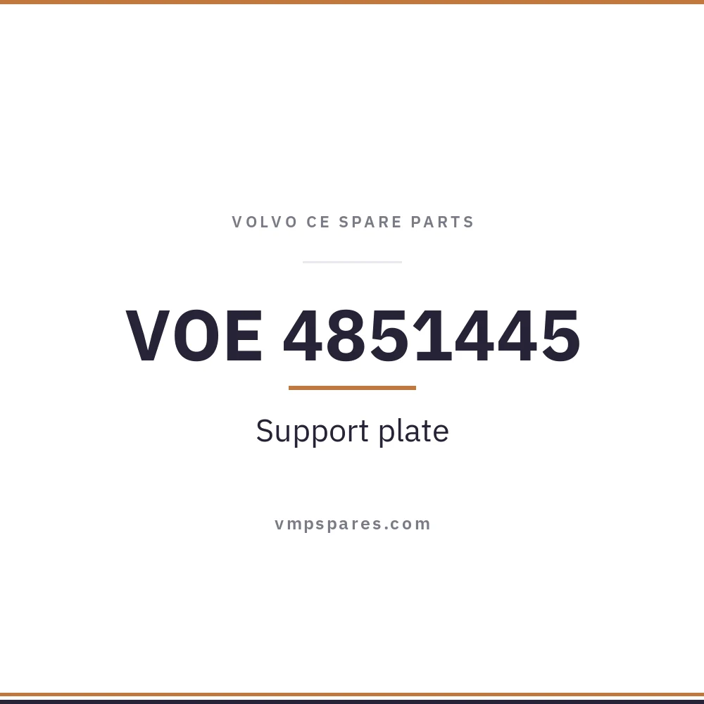 VOE 4851445 – Support plate