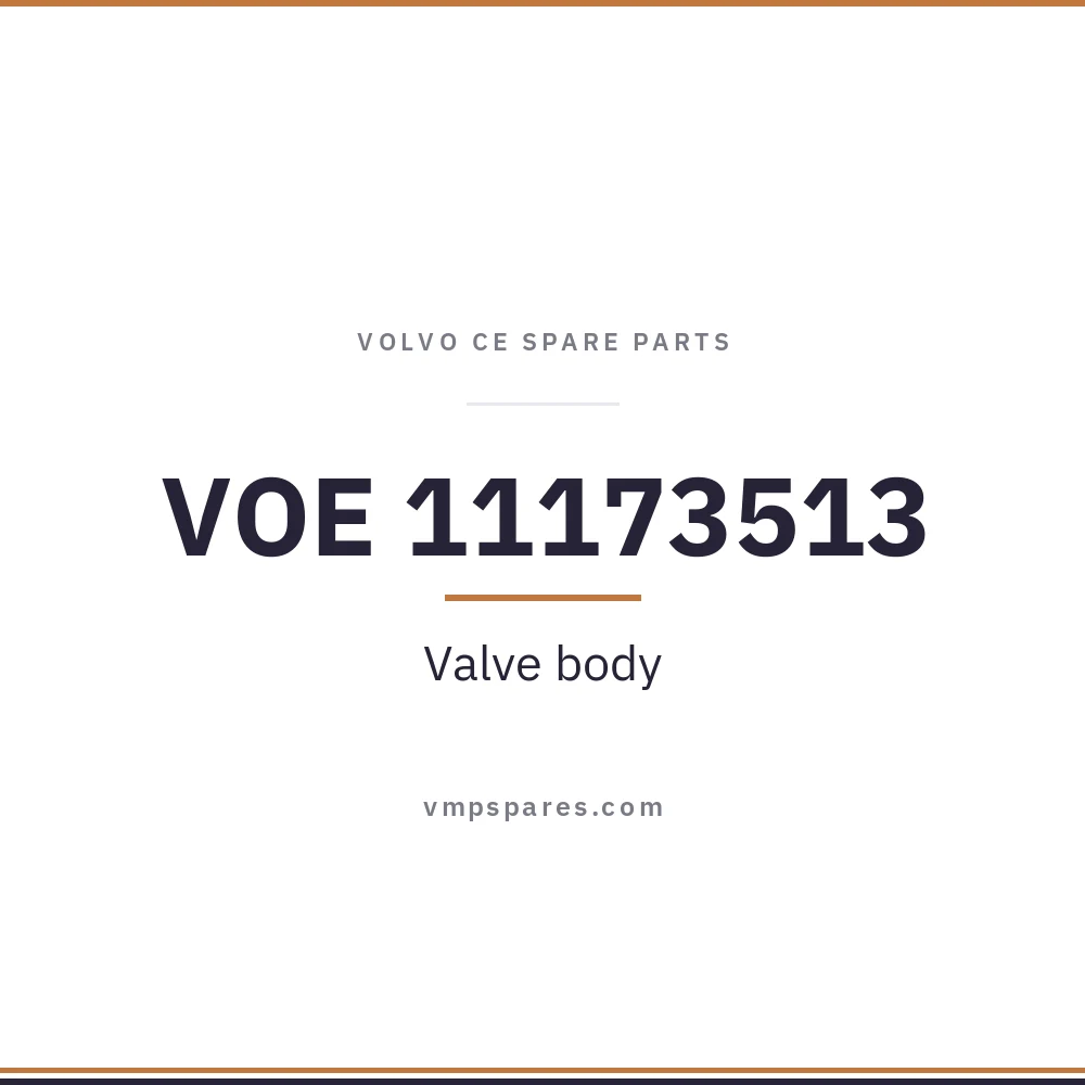 VOE 11173513 – Valve body