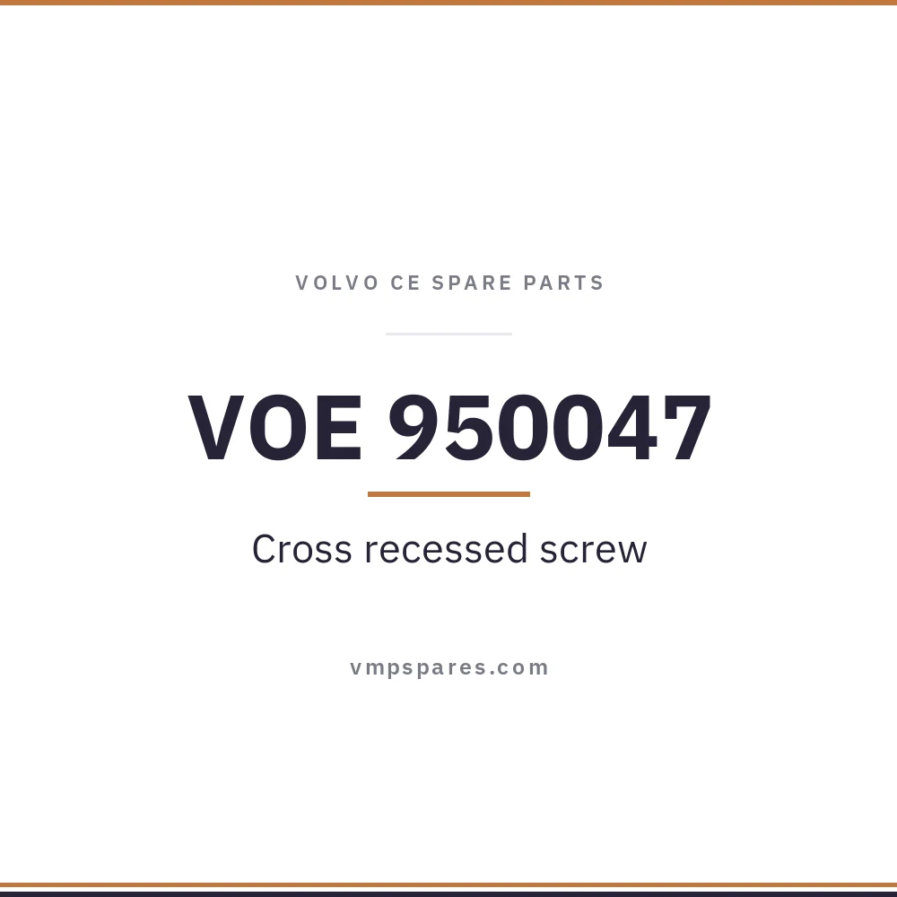 VOE 950047 – Cross recessed screw