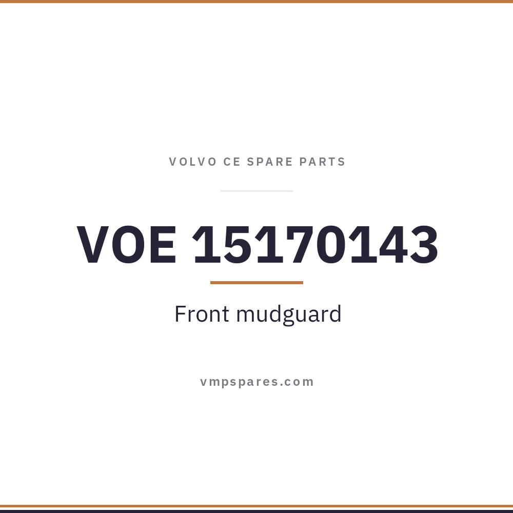 VOE 15170143 – Front mudguard