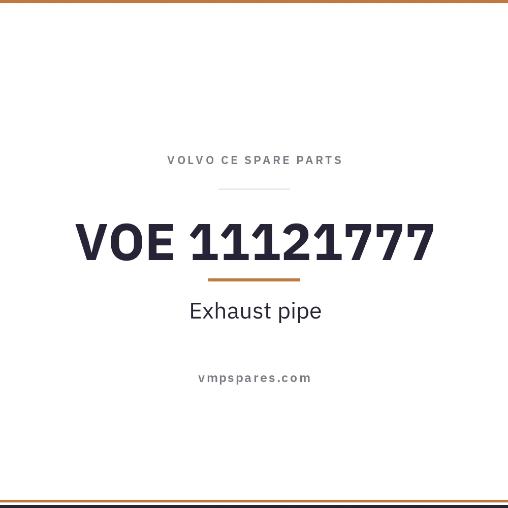 VOE 11121777 – Exhaust pipe