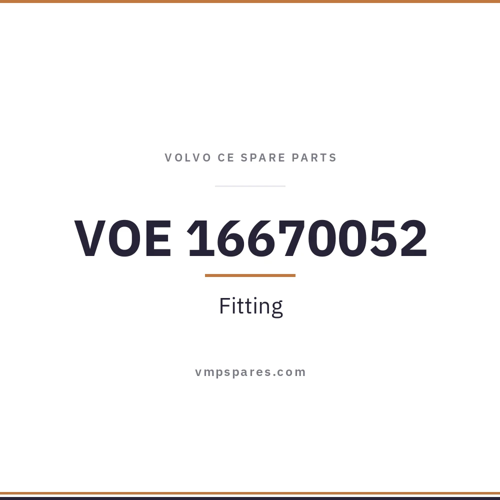 VOE 16670052 – Fitting