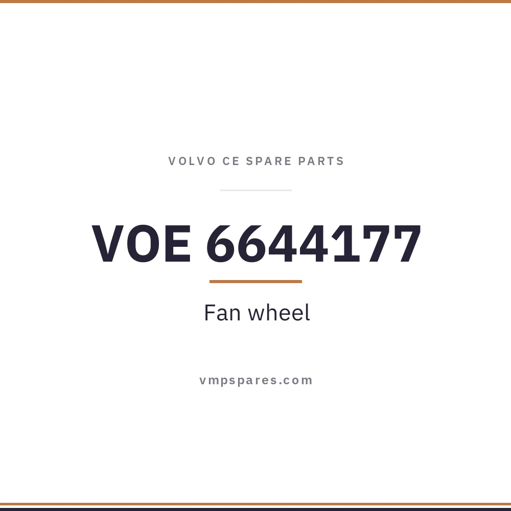 VOE 6644177 – Fan wheel