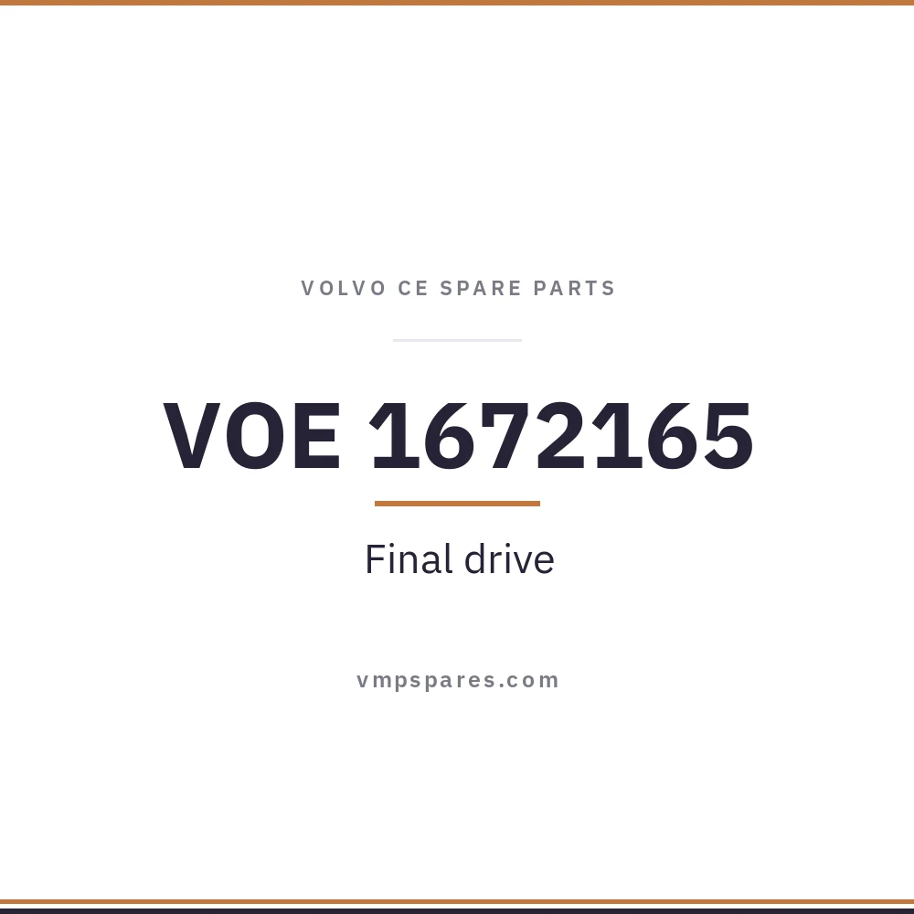 VOE 1672165 – Final drive