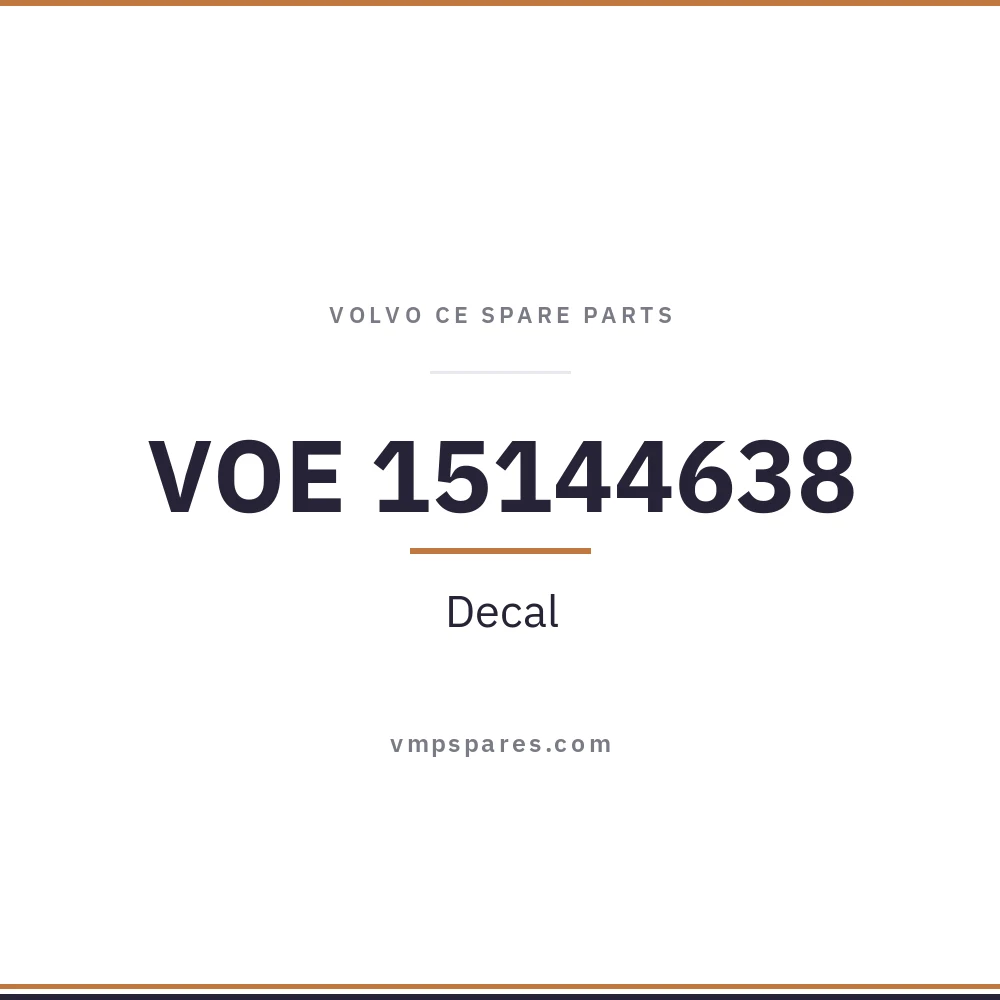 VOE 15144638 – Decal
