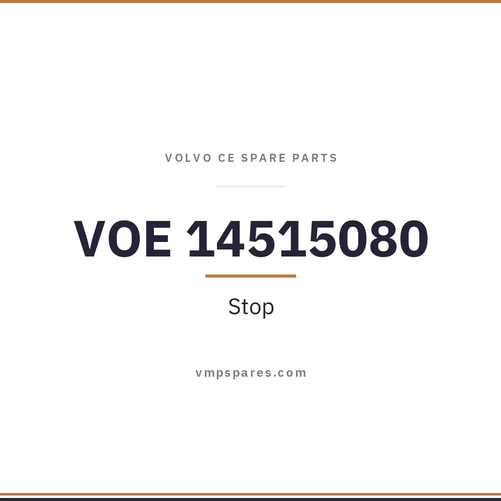 VOE 14515080 – Stop