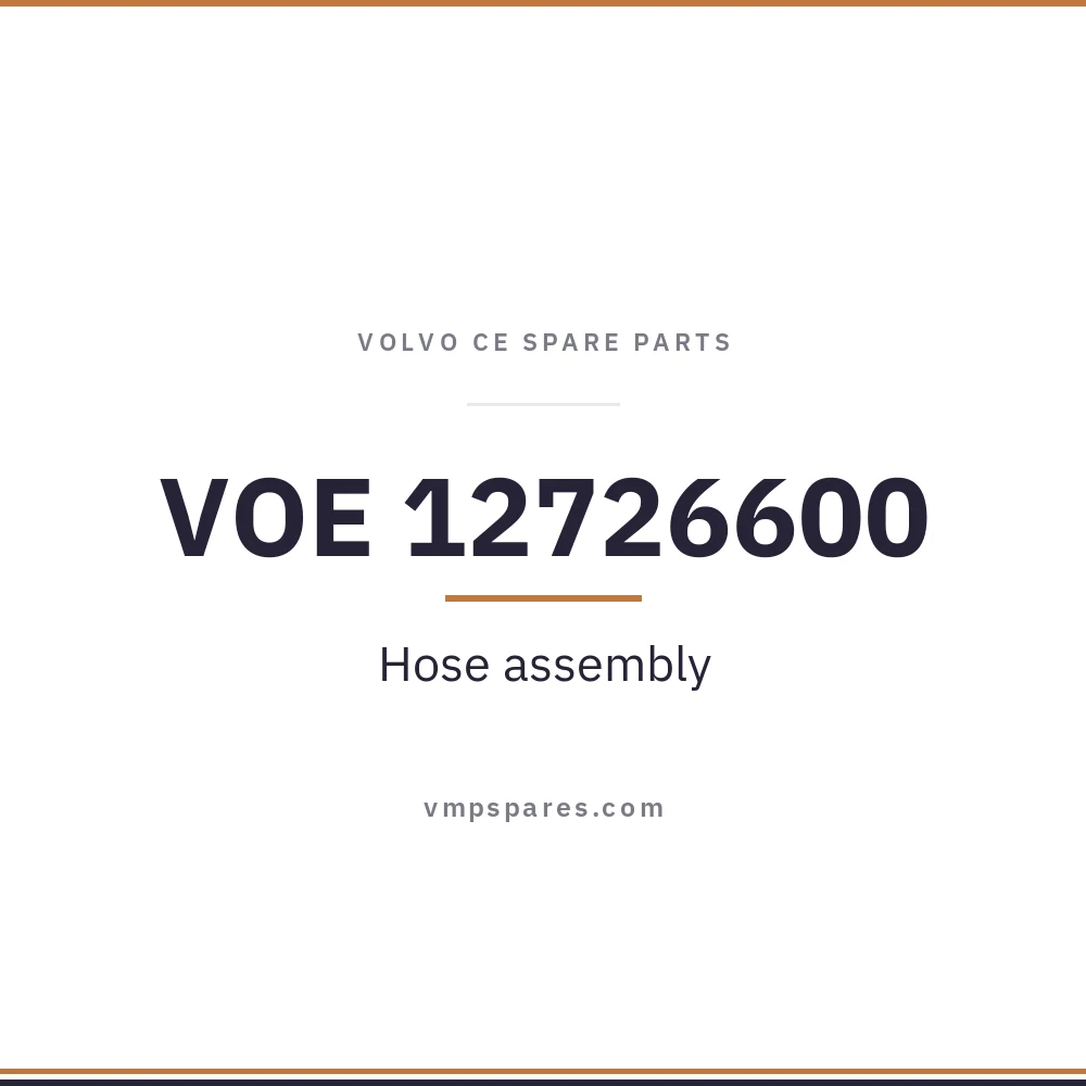 VOE 12726600 – Hose assembly