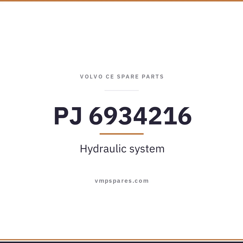 PJ 6934216 – Hydraulic system