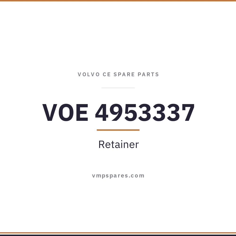 VOE 4953337 – Retainer
