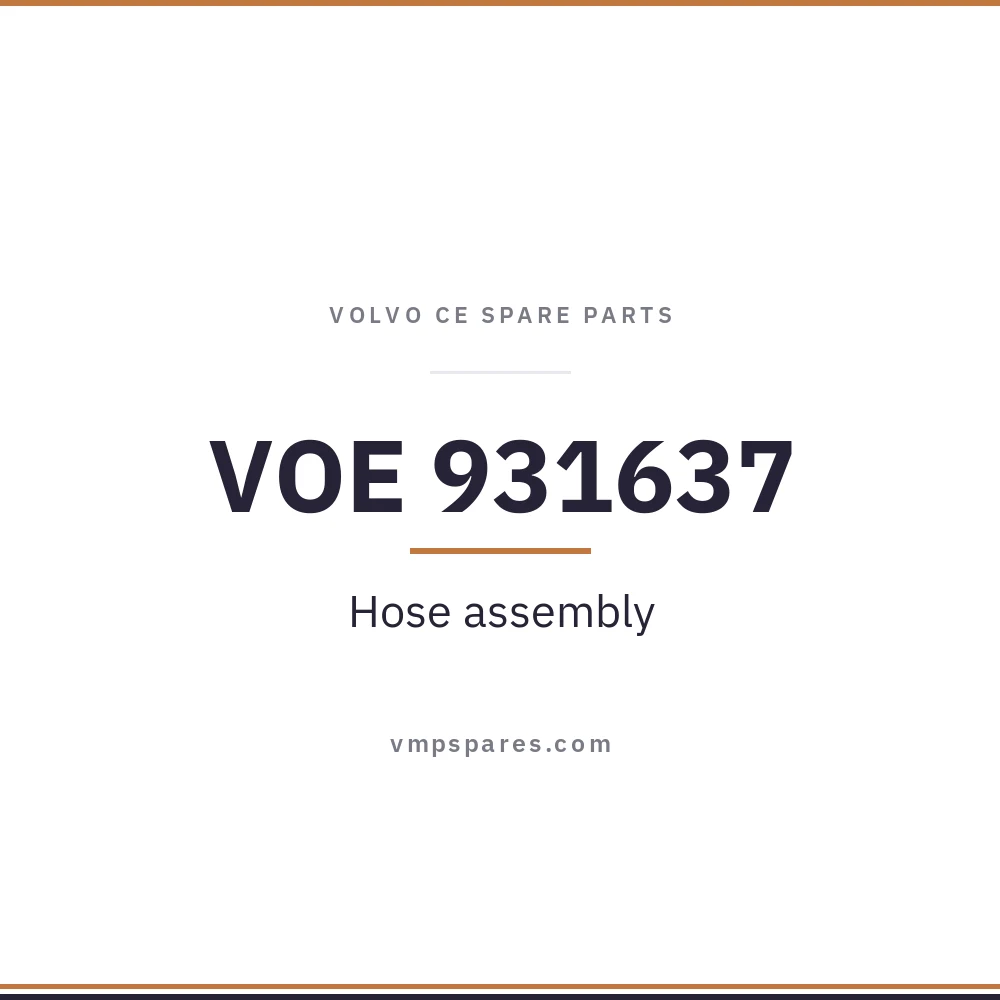 VOE 931637 – Hose assembly