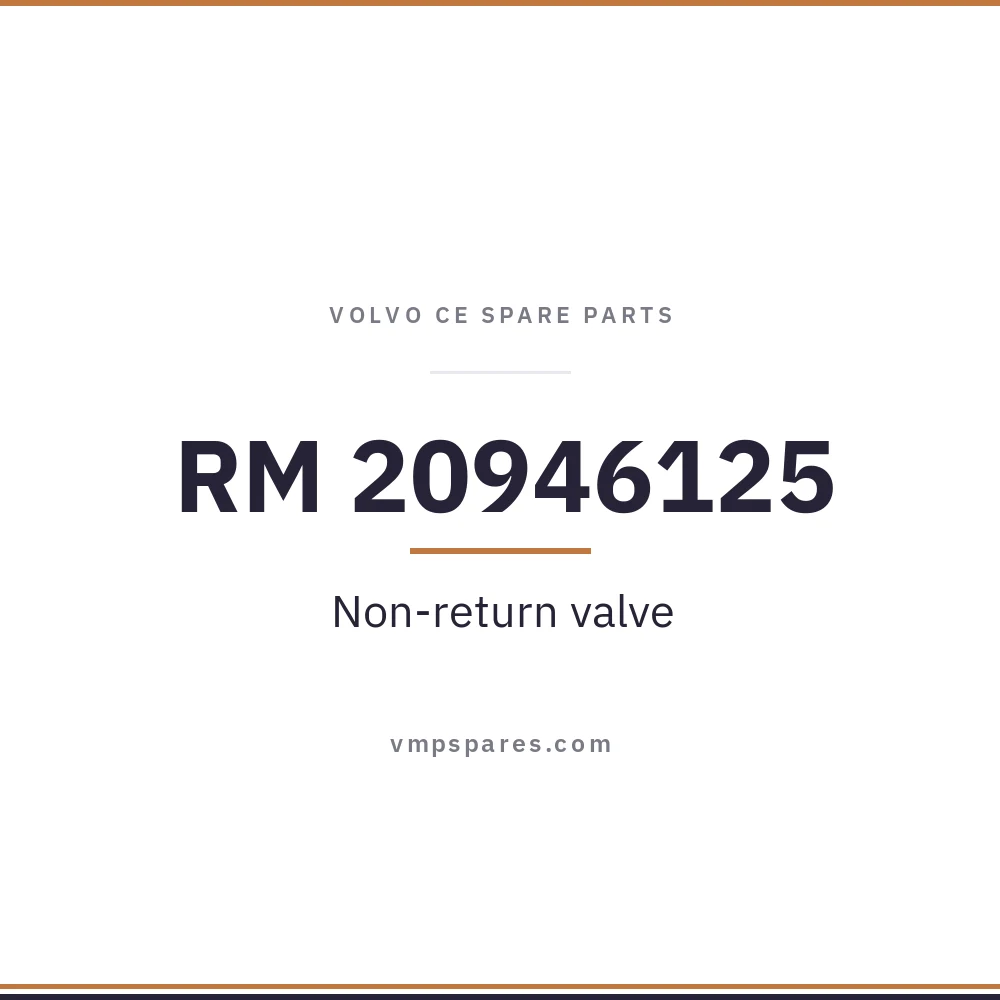 RM 20946125 – Non-return valve