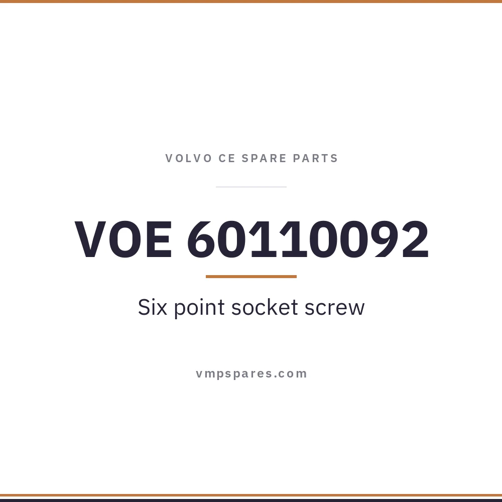 VOE 60110092 – Six point socket screw