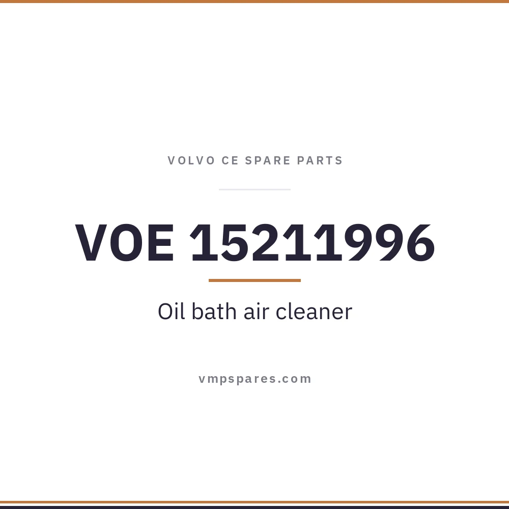 VOE 15211996 – Oil bath air cleaner