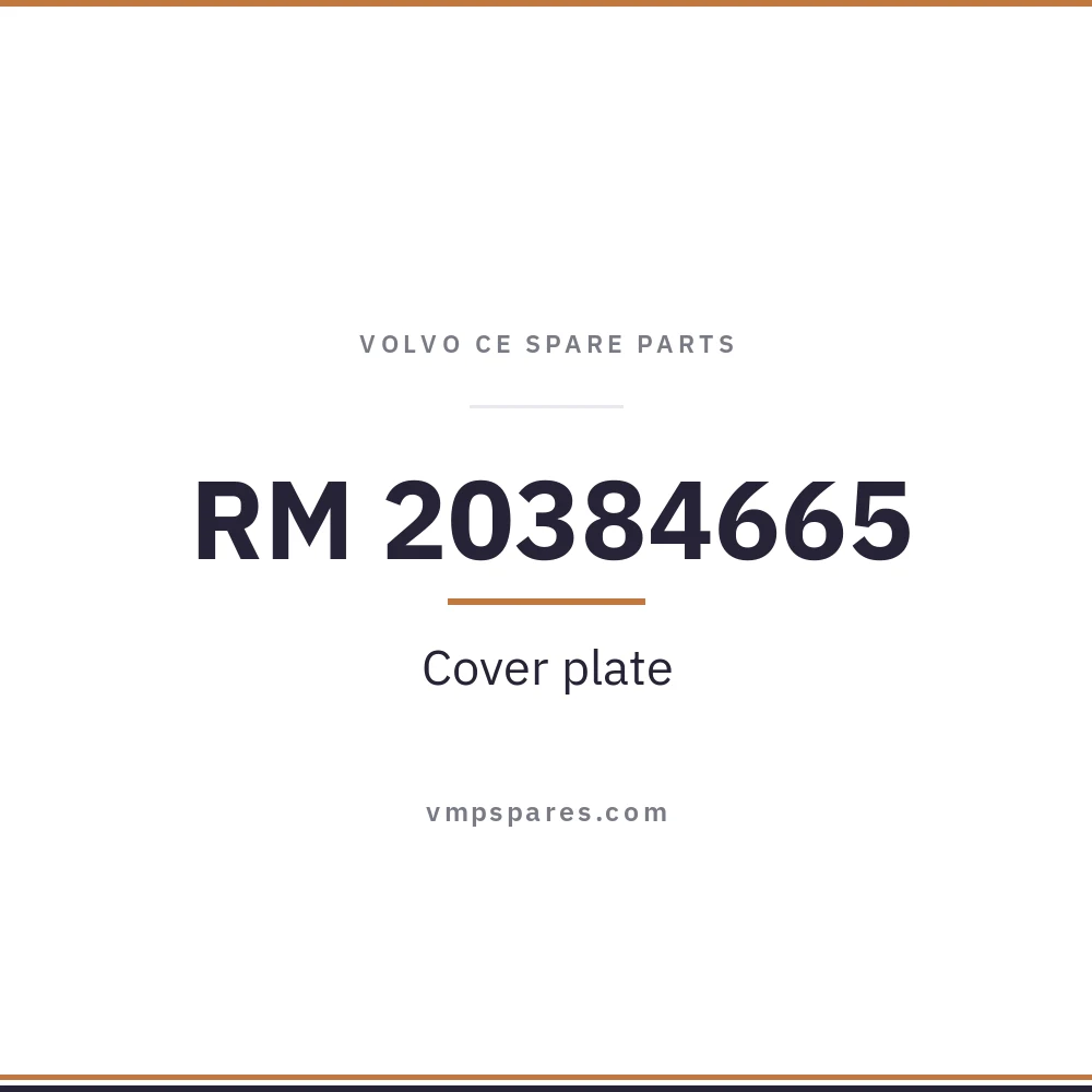 RM 20384665 – Cover plate