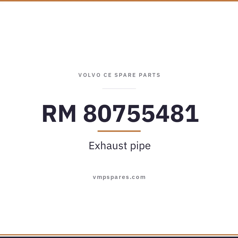 RM 80755481 – Exhaust pipe